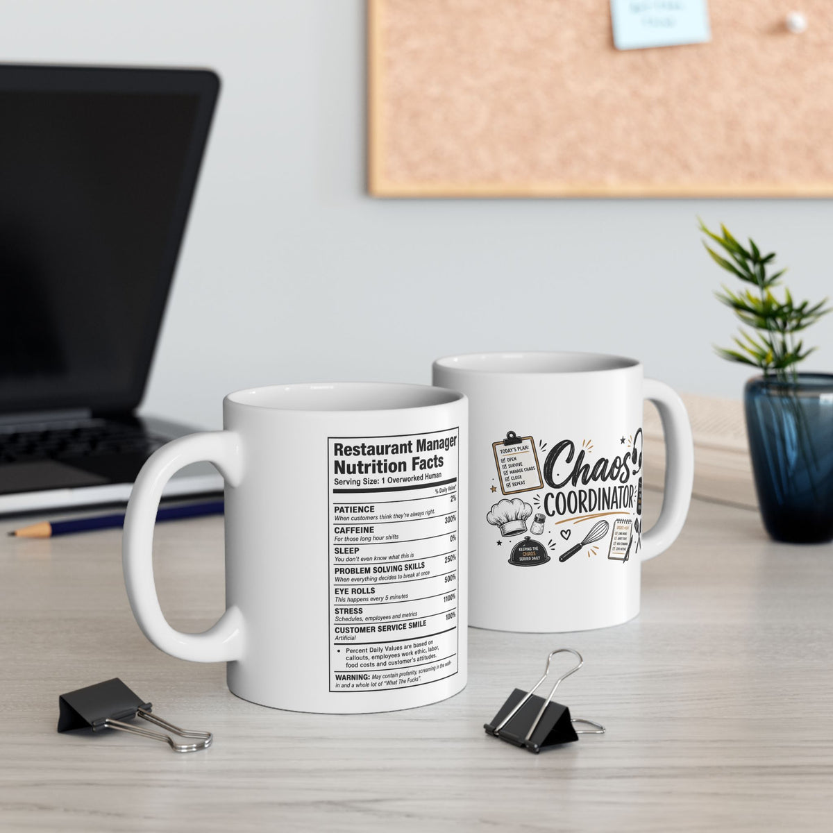 Chaos Coordinator Mug, Restaurant Manager Coffee Mug, Funny Boss Gift
