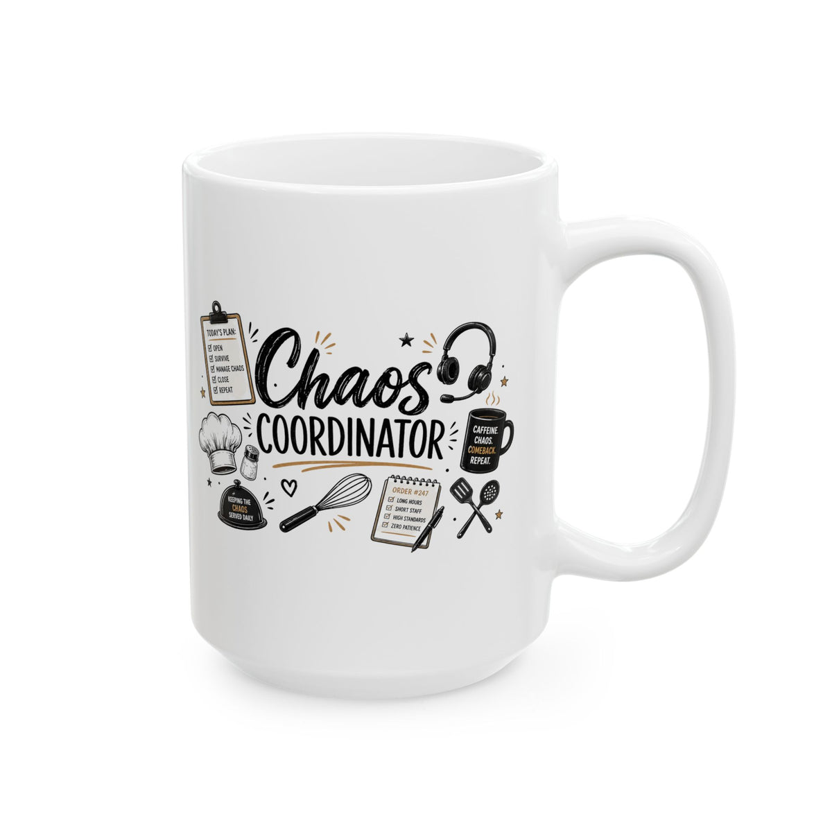 Chaos Coordinator Mug, Restaurant Manager Coffee Mug, Funny Boss Gift