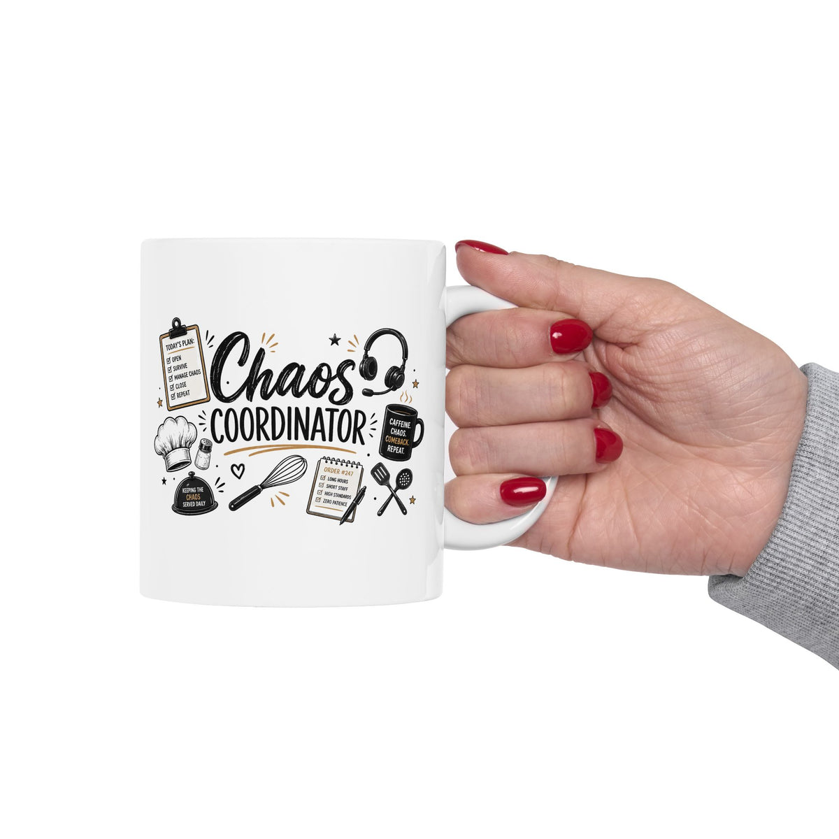 Chaos Coordinator Mug, Restaurant Manager Coffee Mug, Funny Boss Gift