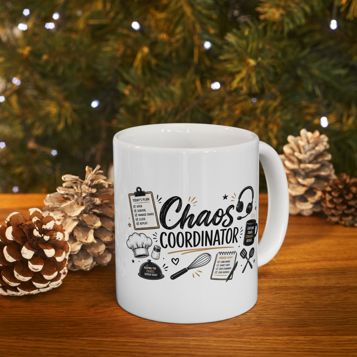 Chaos Coordinator Mug, Restaurant Manager Coffee Mug, Funny Boss Gift